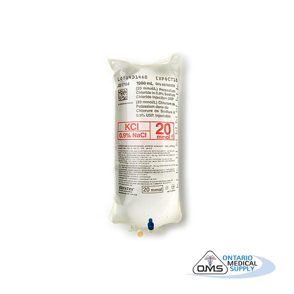 Solution, Potassium Chloride (KCl) Injection USP, 20meq in 0.9 Sodium