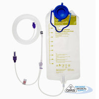 Kangaroo Joey Enteral Feeding Pump set Safety Screw Spike w/Flush Bag 1000ml