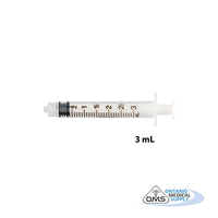 Syringe, Luer-Lock, 3mL