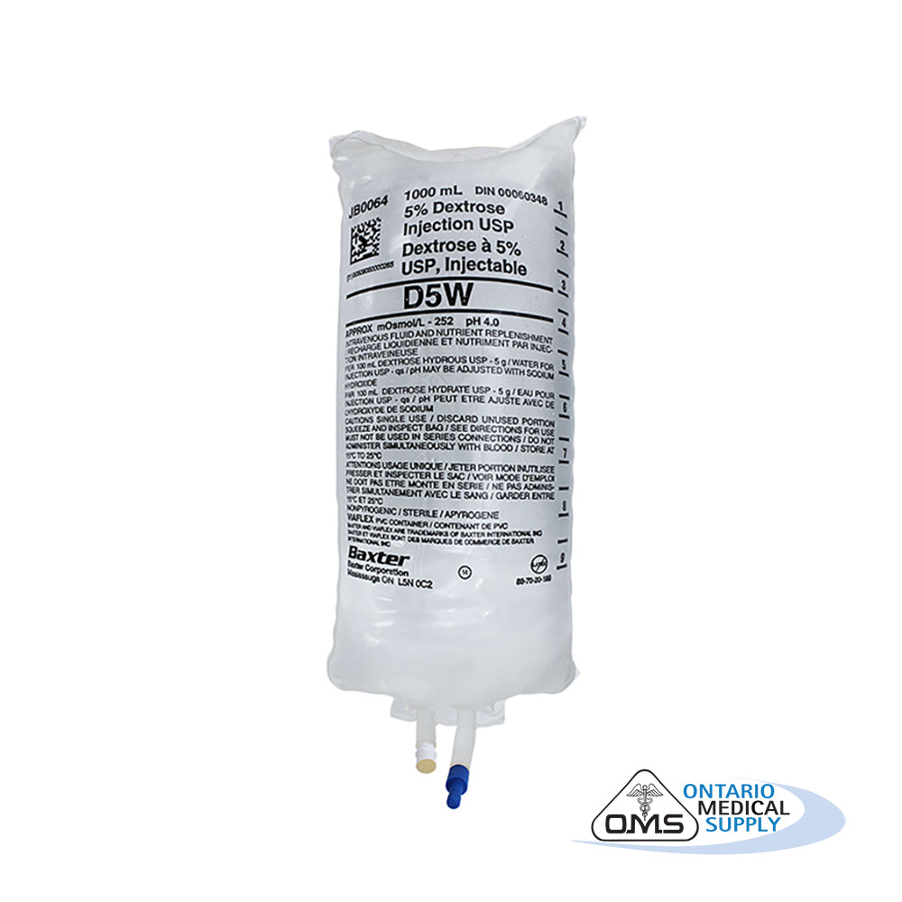 Solution, 5% Dextrose, Injection, USP, 1000mL