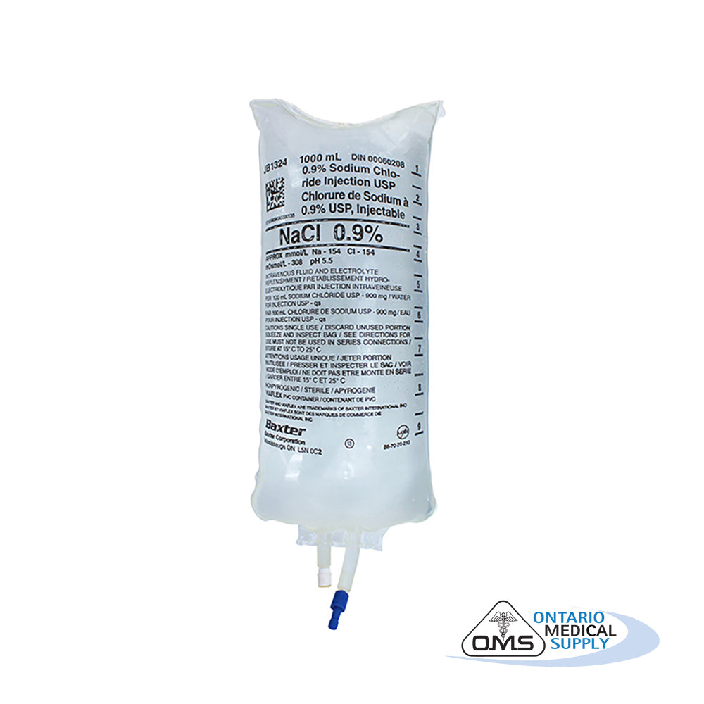 Solution, 0.9% Sodium Chloride, Injection, USP, 1000mL