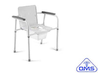 STATIONARY COMMODE BARIATRIC WITH FIXED ARMS