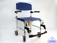 BARIATRIC PADDED WHEELED COMMODE