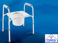 OVER TOILET COMMODE  WITH SPLASH GUARD