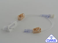 Port Access Needle, Gripper Plus, 19G x 19mm (3/4in) with Y-site and Removable Split Septum Injection Cap