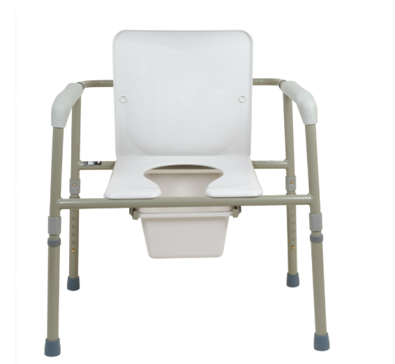 Over the toilet commode fixed arms, bariatric
