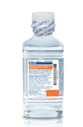 Solution, 0.9% Sodium Chloride, (NaCl), Irrigation 500mL Plastic Pour Bottle