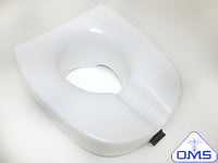 RAISED TOILET SEAT PLASTIC, 4.5IN