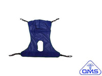 SLING, MESH, FULL BODY W/COMMODE MEDIUM