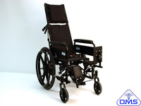 WHEELCHAIR RECLINING 12X12 WITH REMOVABLE LEG AND ARM RESTS