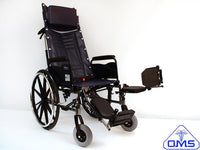 WHEELCHAIR RECLINING 20X16IN W/SEAT BELT ANTI TIPPER